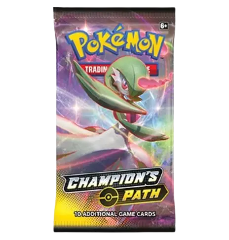 Pokemon Sword and Shield Champion's Path Booster Pack (1x Random Artwork)- Buy Pokemon Online - Pack Fresh
