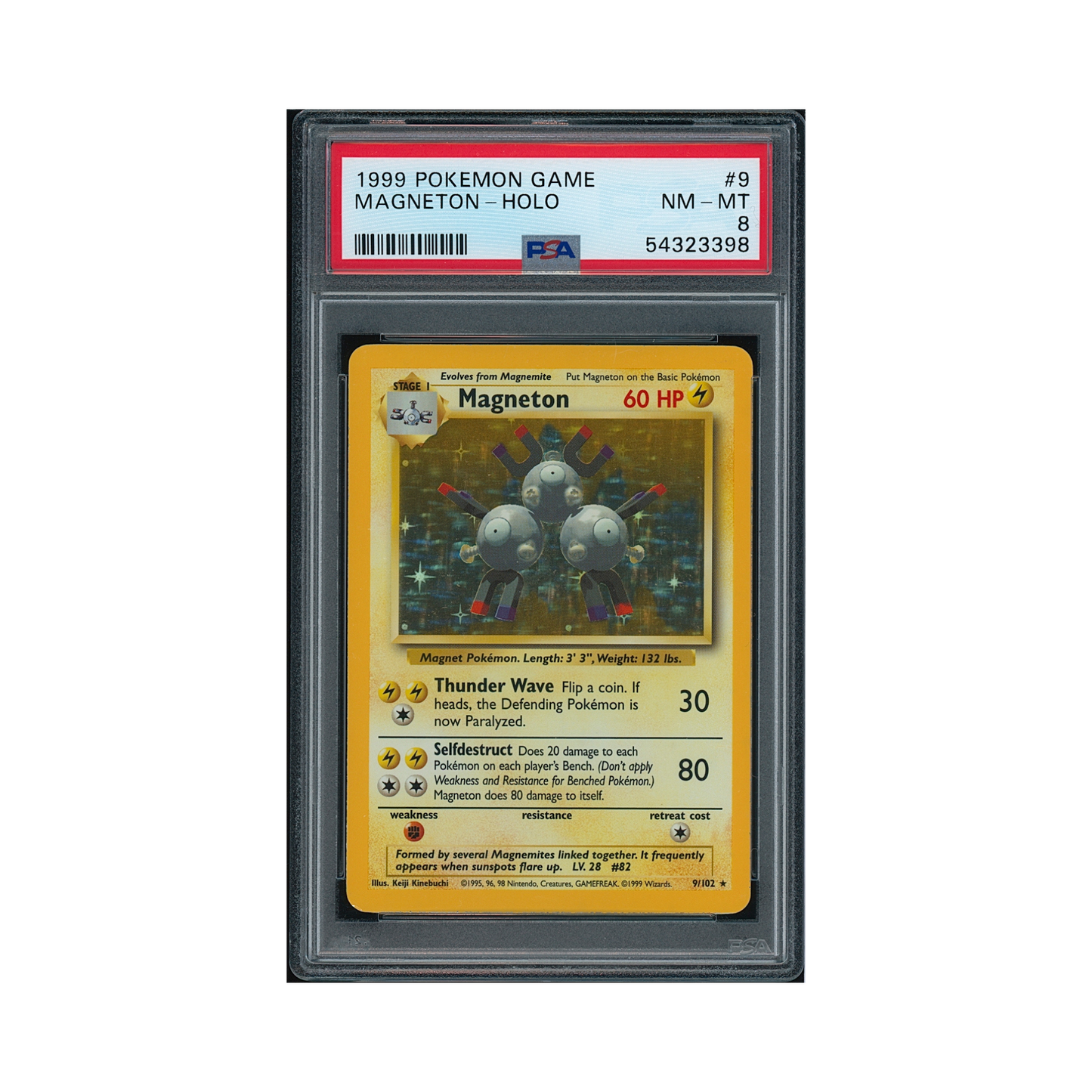 1999 Pokémon Game Magneton #9 PSA 8