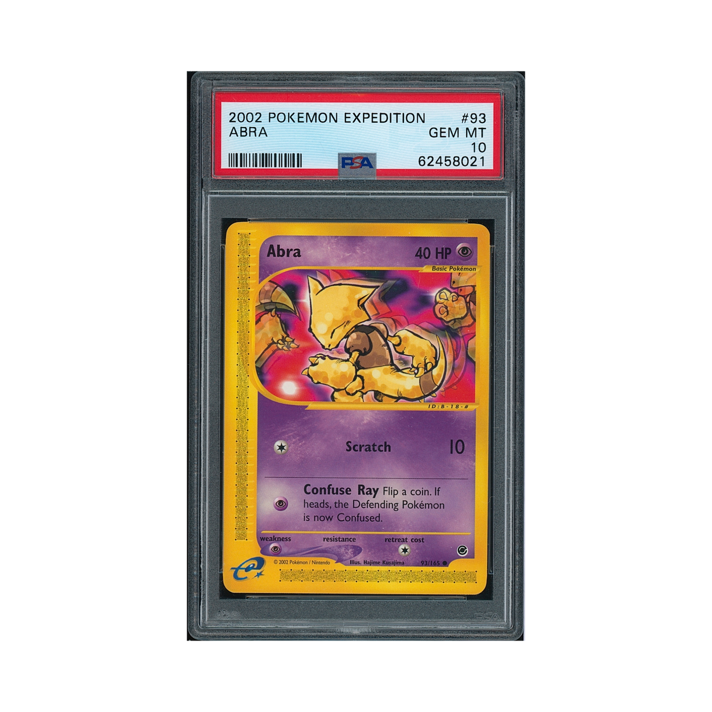 2002 Pokémon Expedition Abra #93 PSA 10