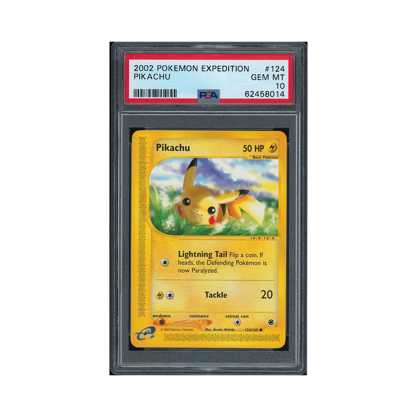 2002 Pokémon Expedition Pikachu #124 PSA 10