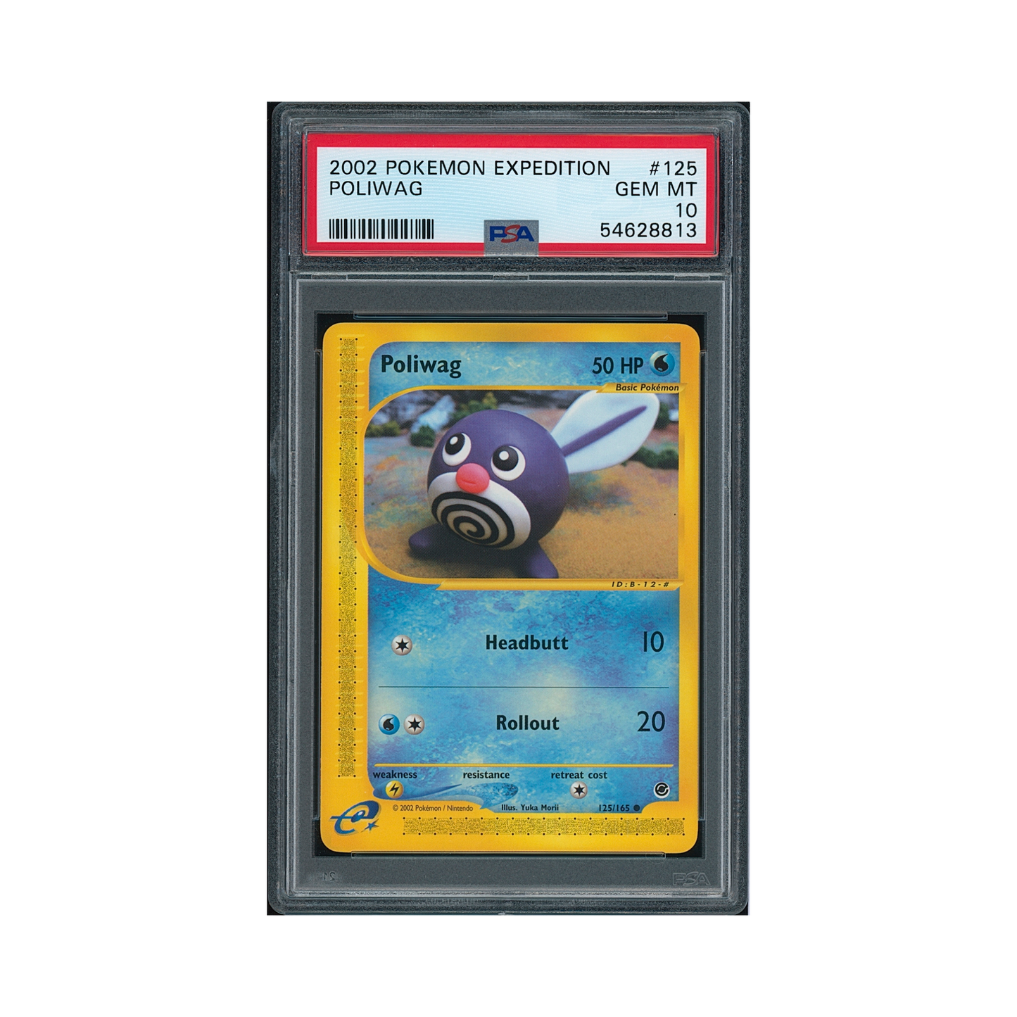 2002 Pokémon Expedition Poliwag #125 PSA 10