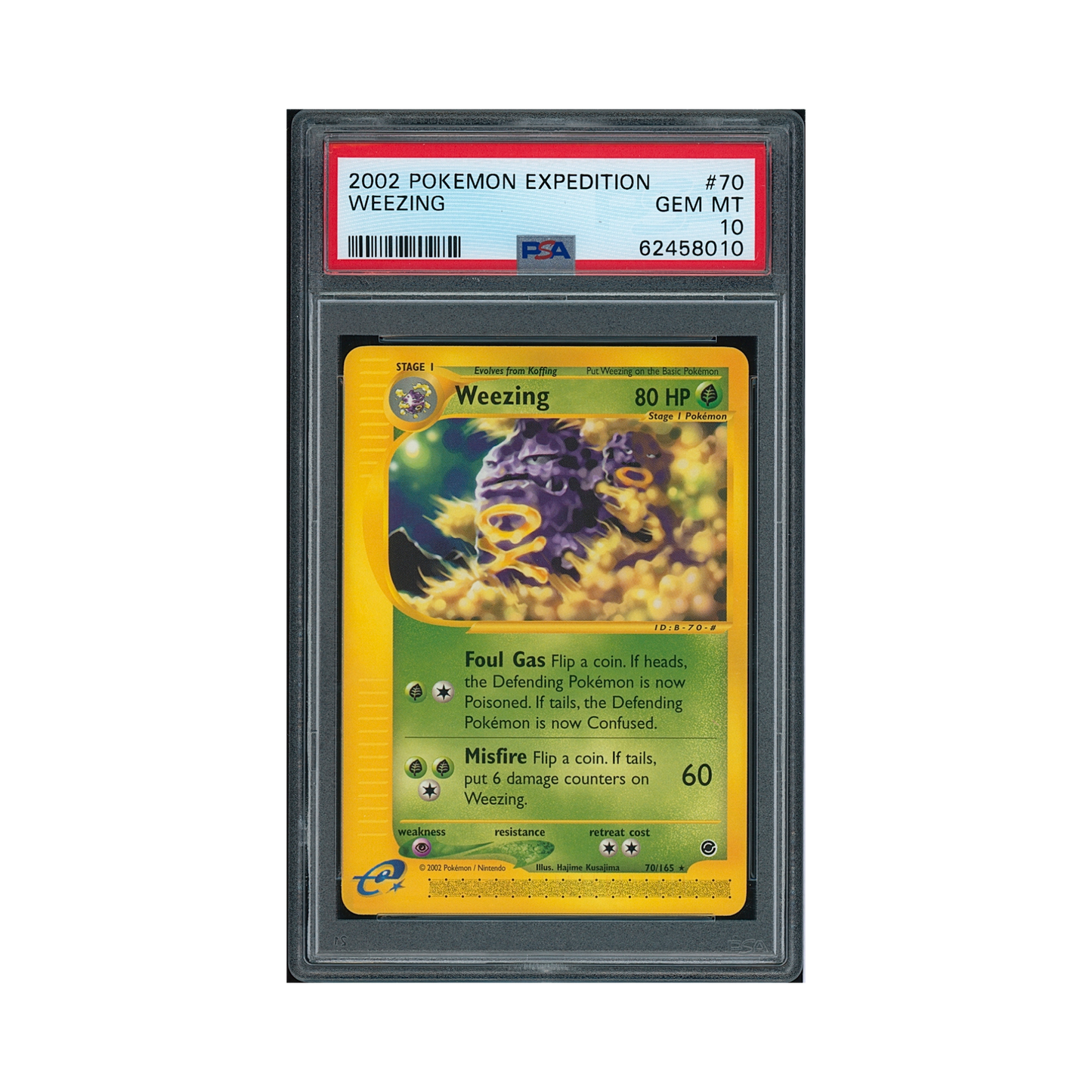 2002 Pokémon Expedition Weezing #70 PSA 10