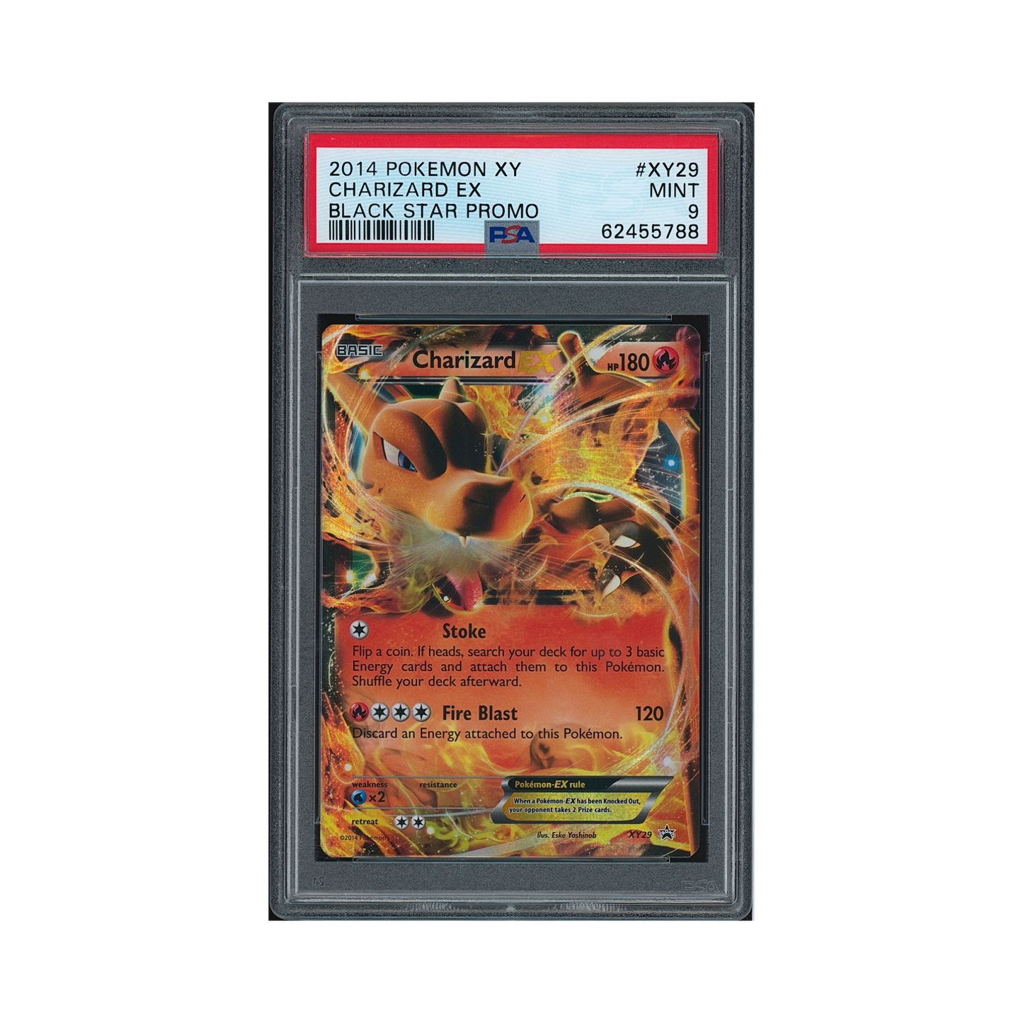 2014 Pokémon XY Black Star Promo Charizard EX #XY29 PSA 9