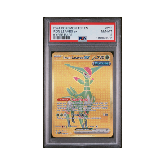 2024 Pokémon Temporal Forces Iron Leaves EX #213 PSA 8