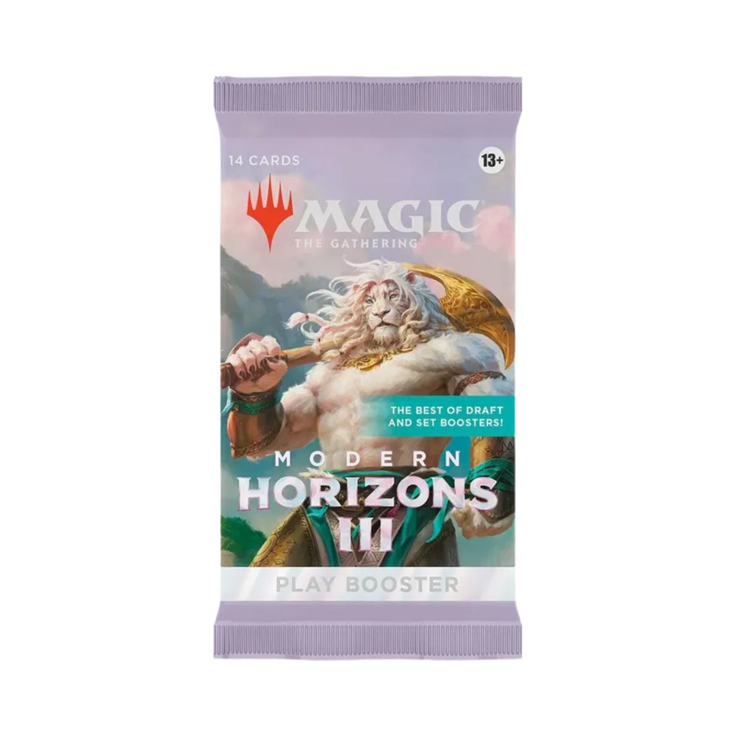 Sealed Magic: The Gathering Modern Horizons 3 Play Booster Pack with 14 cards designed for Modern format and Limited play"