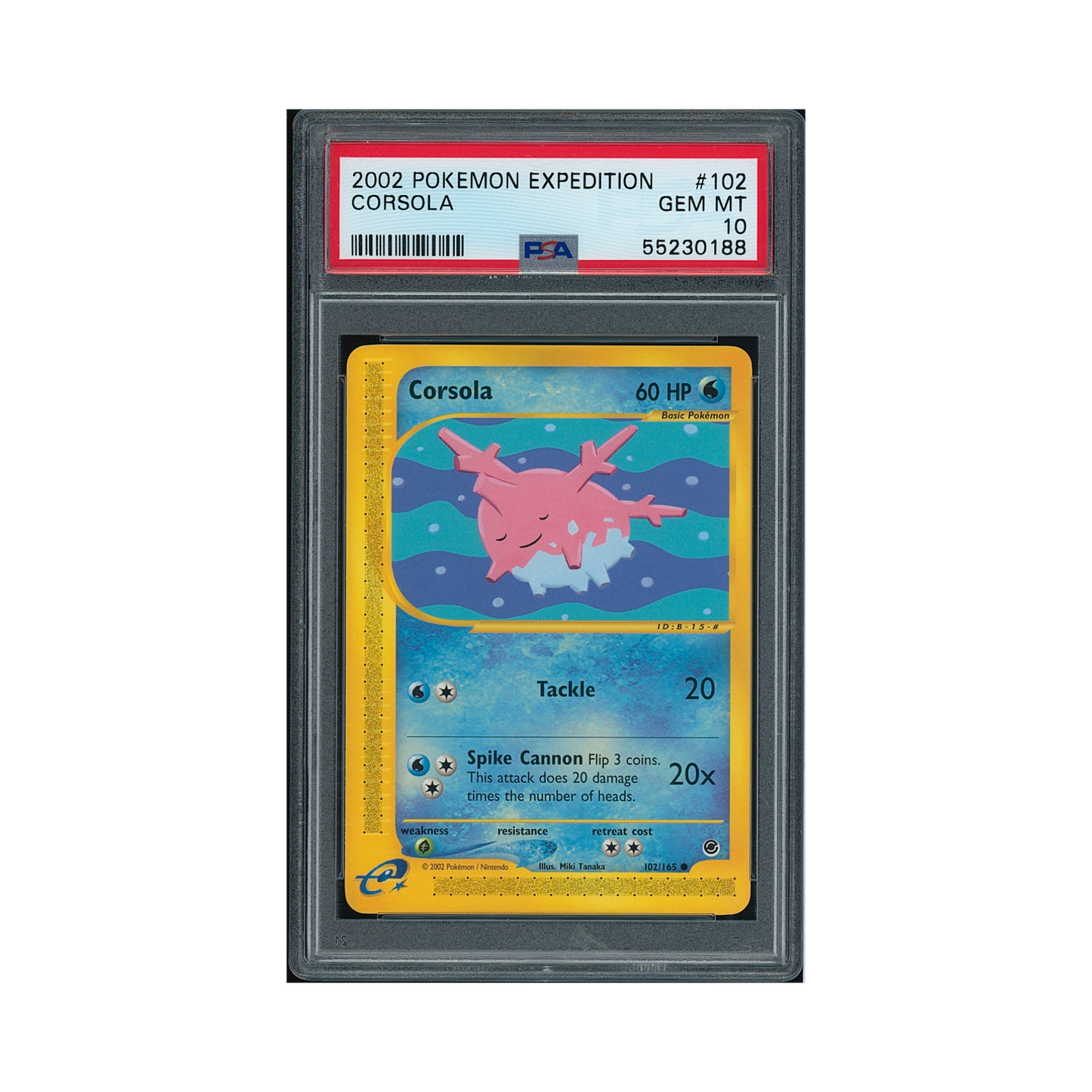 2002 Pokémon Expedition Corsola #102 PSA 10