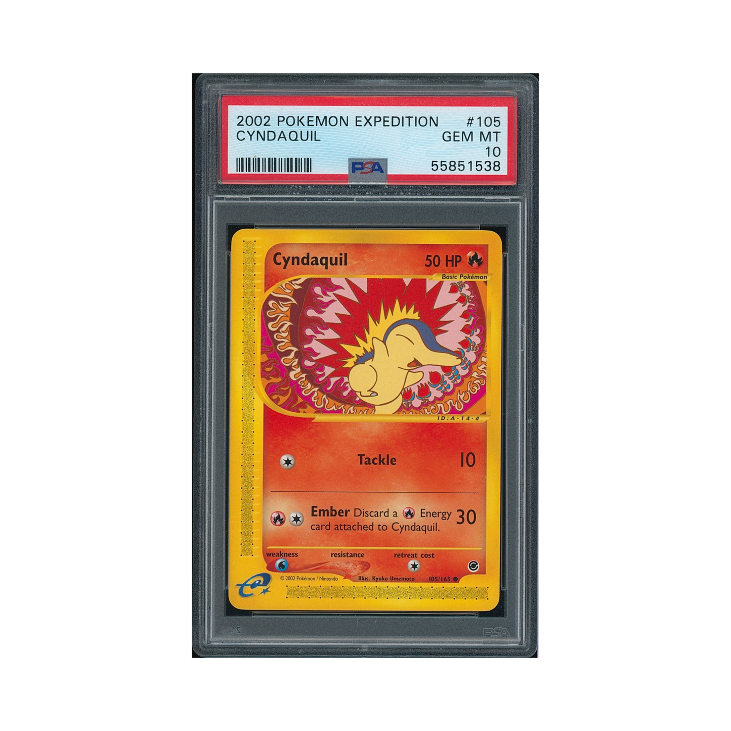 2002 Pokémon Expedition Cyndaquil #105 PSA 10