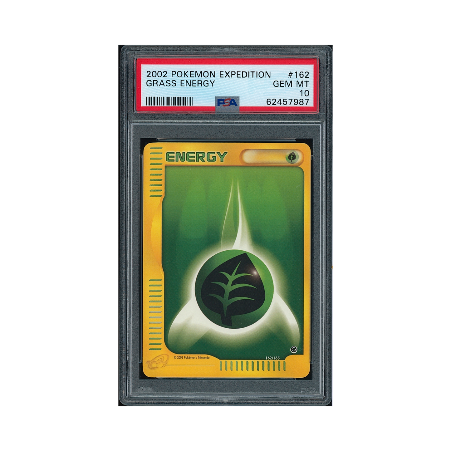 2002 Pokémon Expedition Grass Energy #162 PSA 10