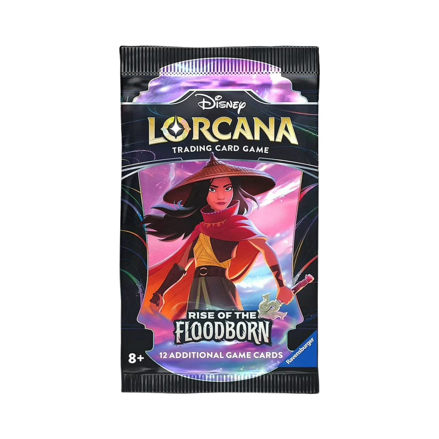 Sealed Disney Lorcana Rise of the Floodborn Booster Pack with 12 randomized cards in collectible expansion packaging