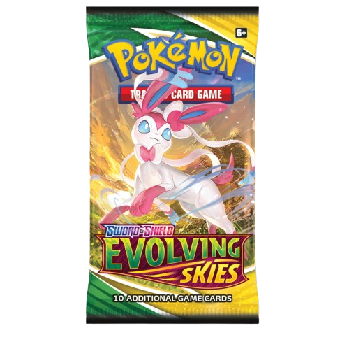 Evolving Skies Booster Pack (1x Random Art)- Buy Pokemon Online - Pack Fresh