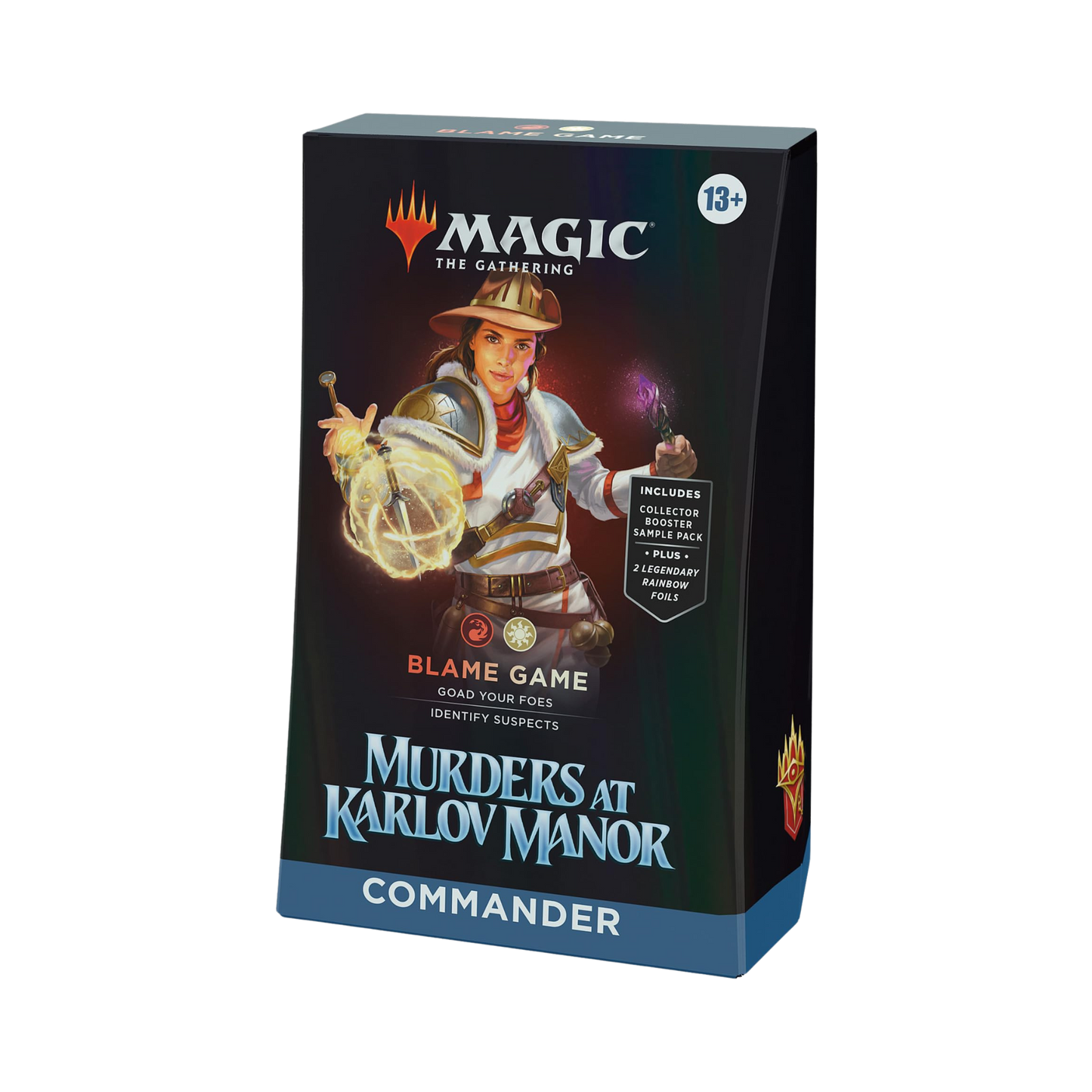 Sealed Magic: The Gathering Blame Game Commander Deck with 100 cards, foil-etched commander, and multiplayer-focused strategy