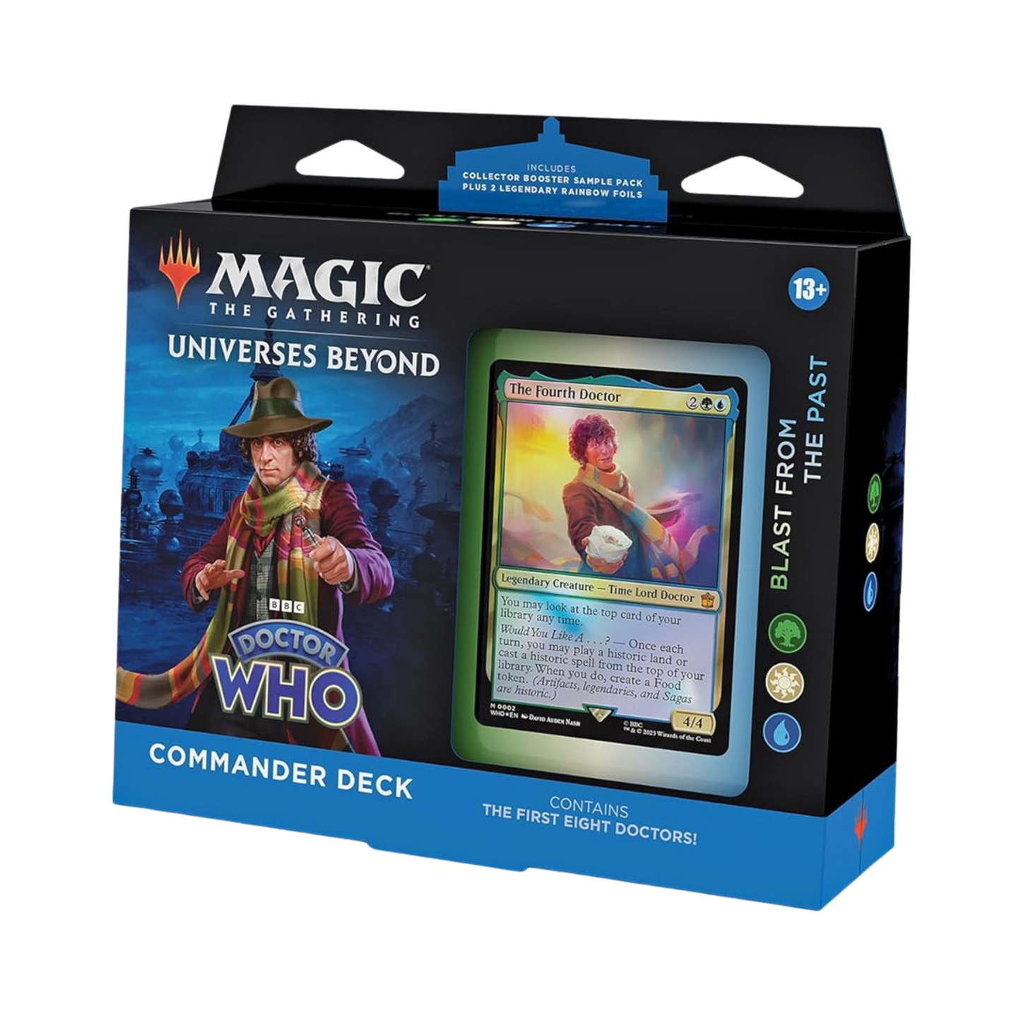 Sealed Magic: The Gathering Blast from the Past Commander Deck with 100 cards themed around historic spells, sagas, and classic gameplay