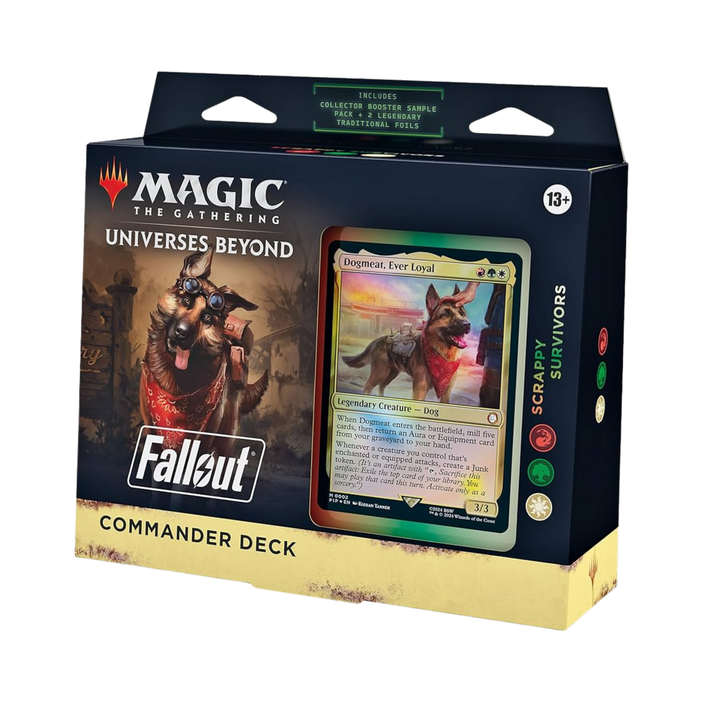 Sealed Magic: The Gathering Scrappy Survivors Commander Deck with 100 cards focused on resilience, recursion, and survival-based strategies