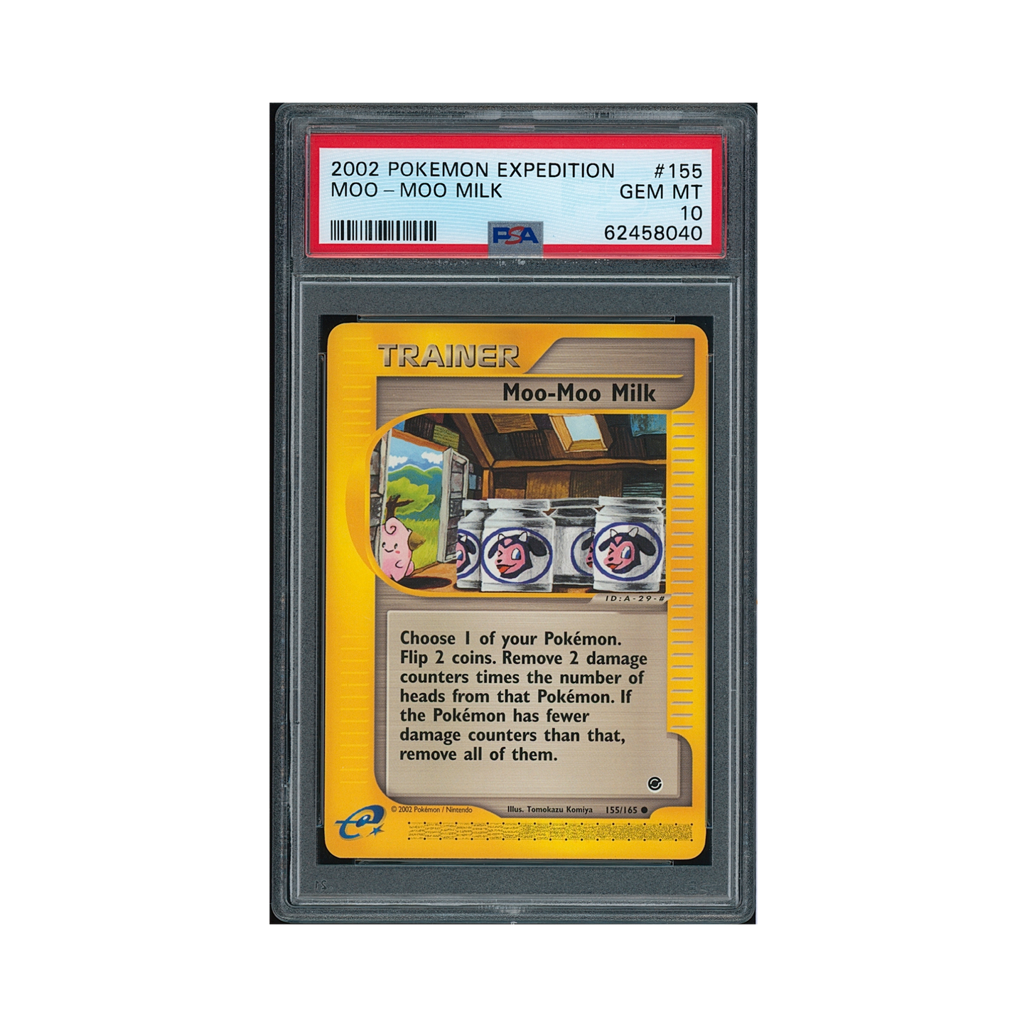 2002 Pokémon Expedition Moo-moo Milk #155 PSA 10