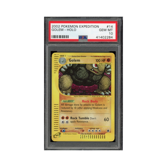 2002 Pokemon Expedition Golem Holo #14 PSA 10