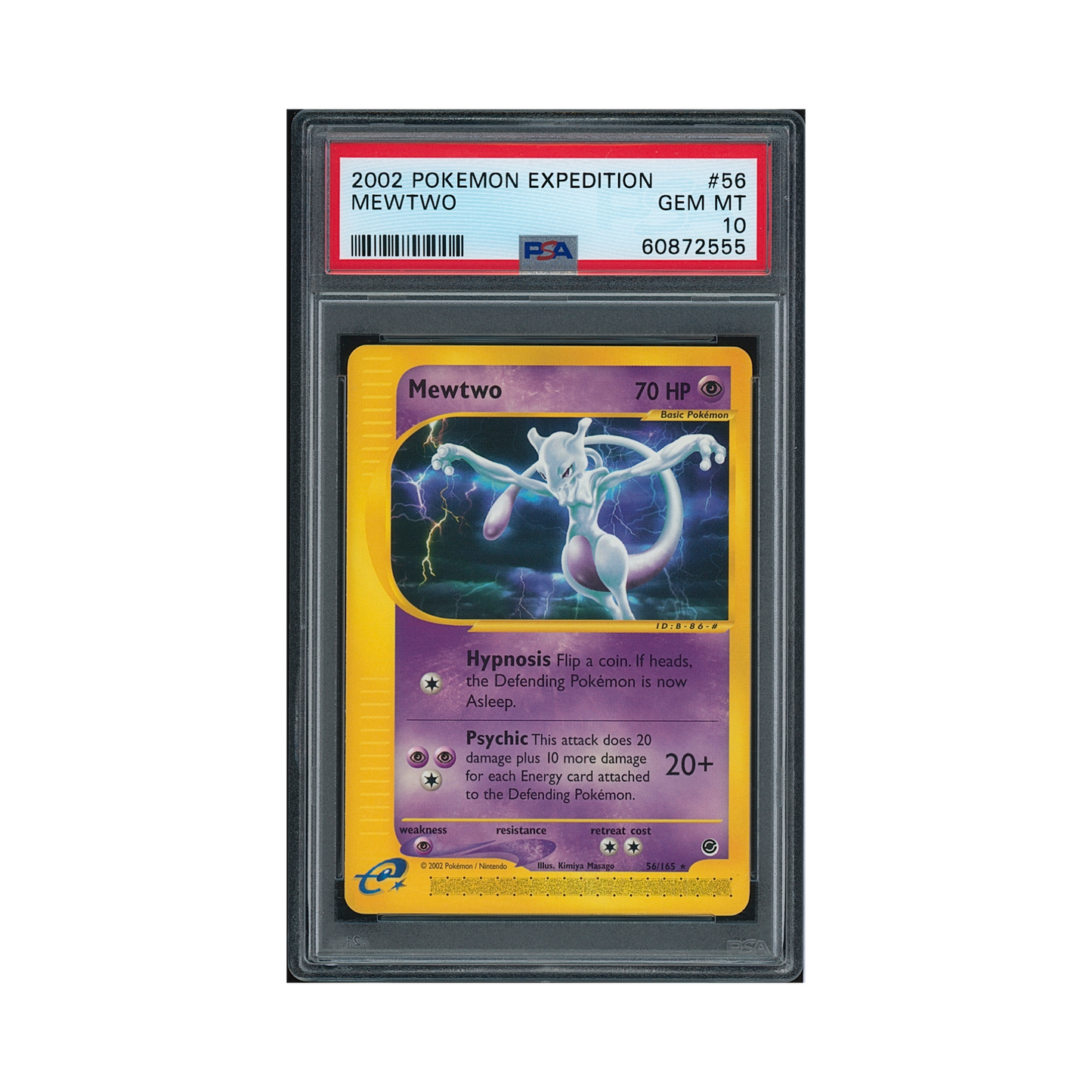 2002 Pokémon Expedition Mewtwo #56 PSA 10