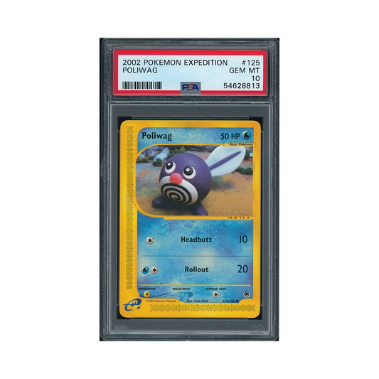 2002 Pokémon Expedition Poliwag #125 PSA 10