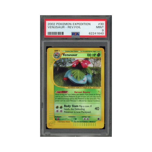 2002 Pokemon Expedition Reverse Holo Venusaur #30 PSA 9