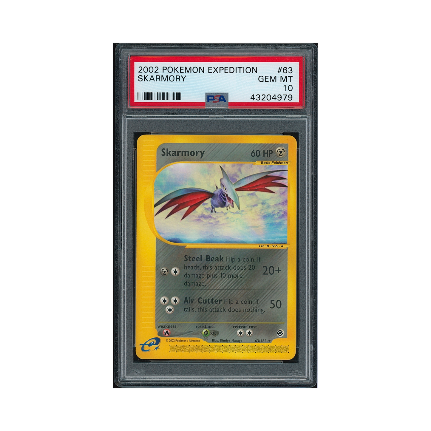 2002 Pokémon Expedition Skarmory #63 PSA 10