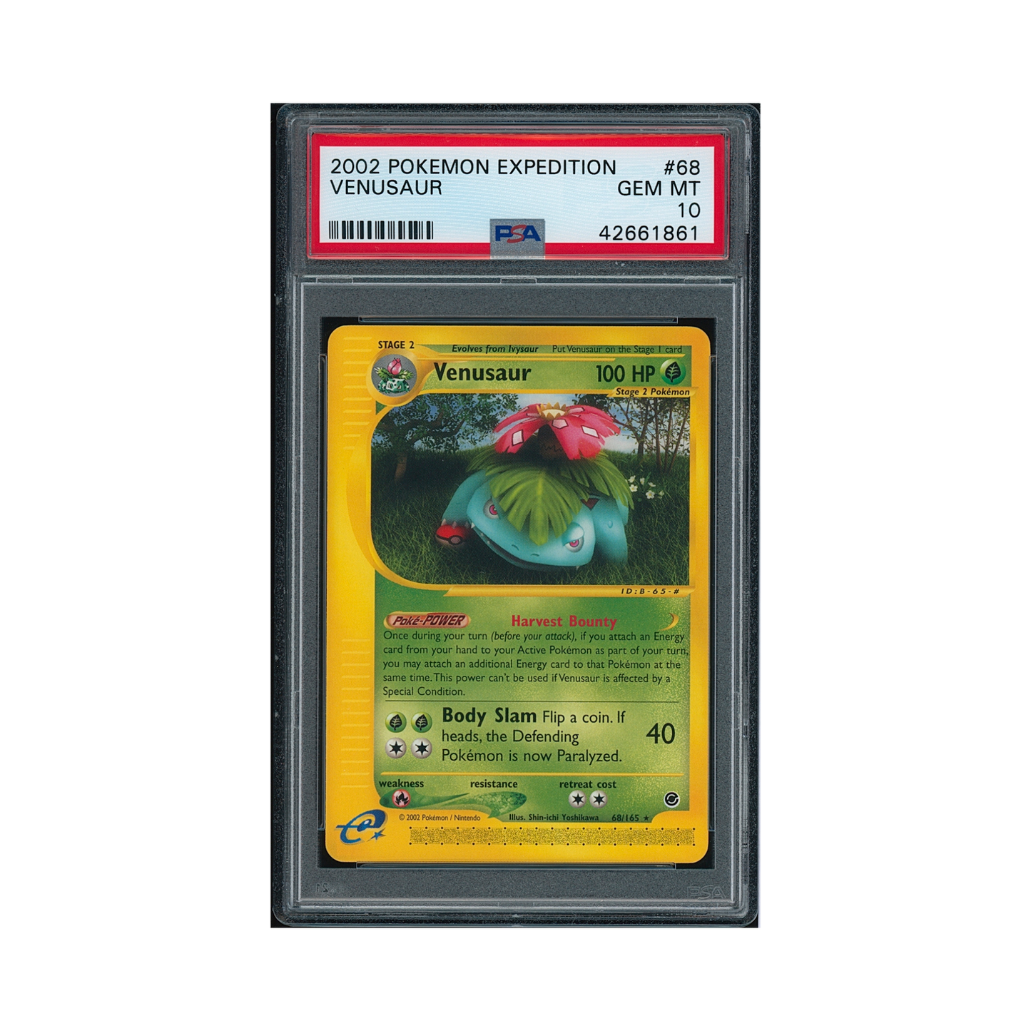 2002 Pokémon Expedition Venusaur #68 PSA 10