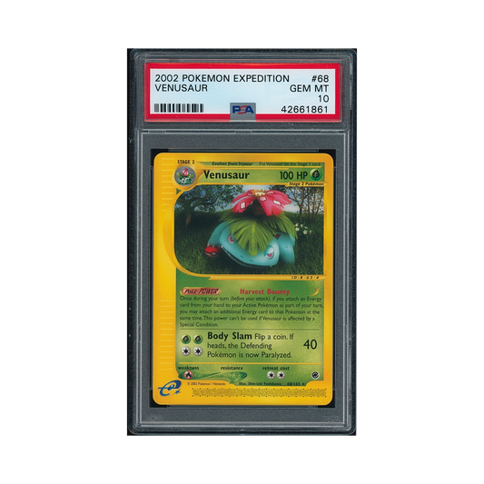 2002 Pokémon Expedition Venusaur #68 PSA 10