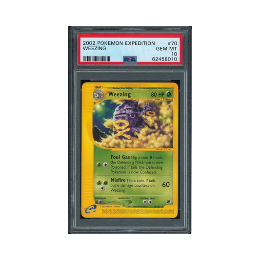 2002 Pokémon Expedition Weezing #70 PSA 10