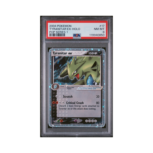 2004 Pokémon POP Series 1 Tyranitar EX #17 PSA 8