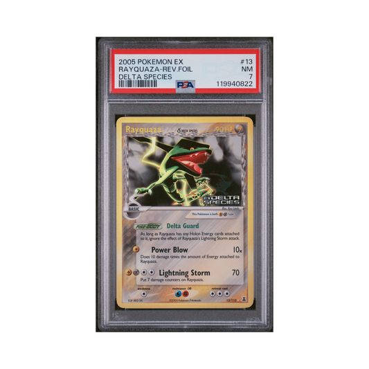 2005 Pokémon EX Delta Species Rayquaza [Reverse Holo]  #13 PSA 7