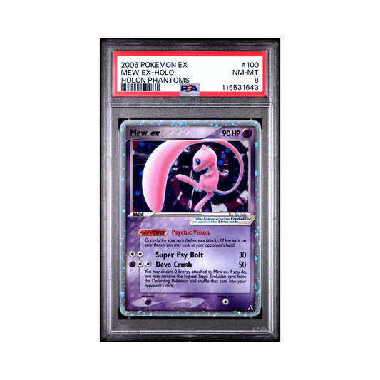 2006 Pokémon EX Holon Phantoms Mew EX #100 PSA 8