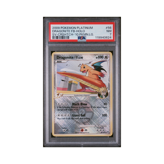 2009 Pokémon Platinum Supreme Victors Dragonite Fb #56 PSA 7
