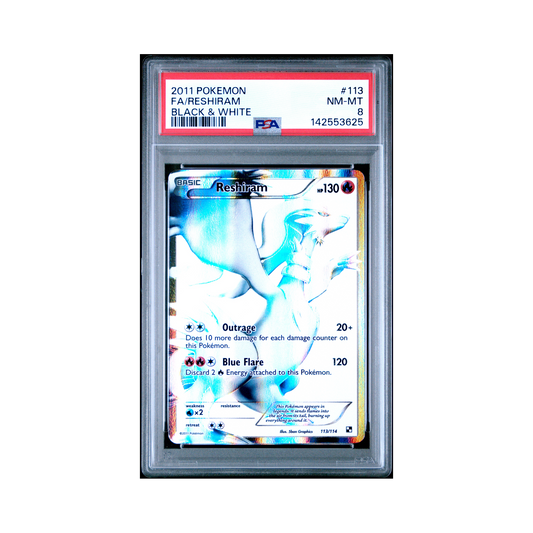 2011 Pokemon Black & White Reshiram #113 PSA 8