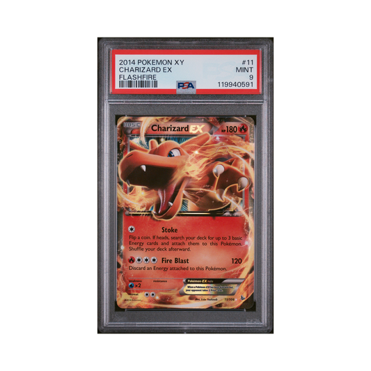 2014 Pokémon XY Flashfire Charizard EX #11 PSA 9
