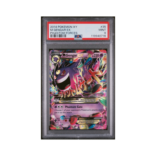 2014 Pokémon XY Phantom Forces M Gengar EX #35 PSA 9