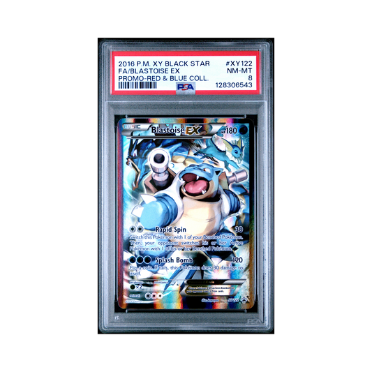 2016 Pokemon XY Black Star Promo Blastoise EX #XY122 PSA 8