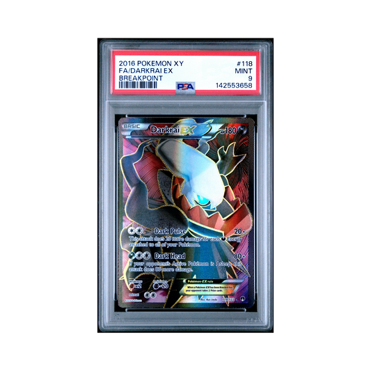 2016 Pokemon XY Breakpoint Darkrai EX #118 PSA 9