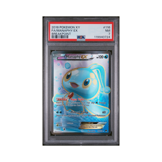 2016 Pokémon XY Breakpoint Manaphy EX #116 PSA 7