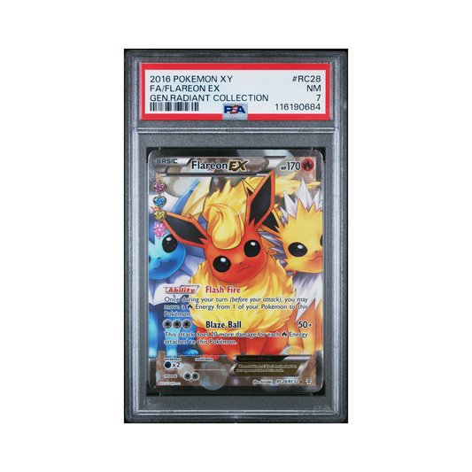2016 Pokémon XY Generations – Radiant Collection Flareon EX #RC28 PSA 7