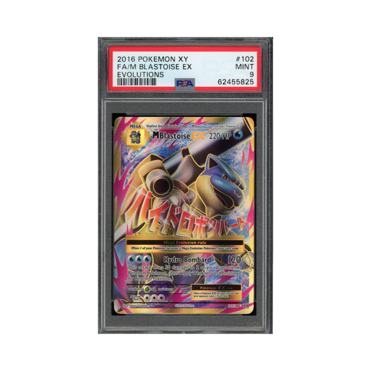 2016 Pokemon XY Evolutions FA M Blastoise Ex #102 PSA 9