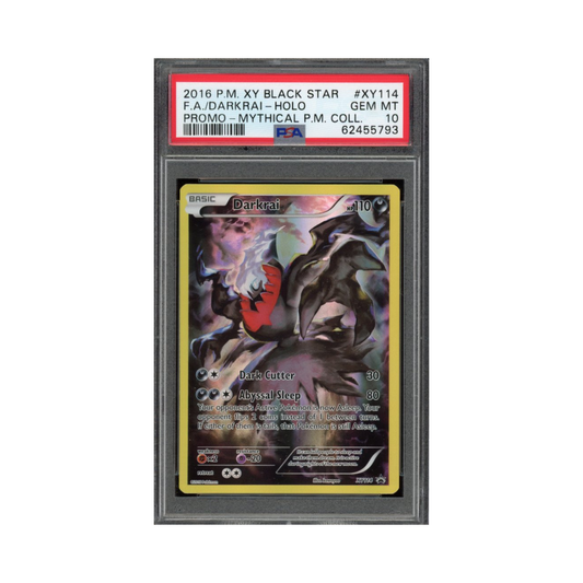 2016 Pokemon XY Black Star Promo Mythical Premium Collection Darkrai XY114 PSA 10