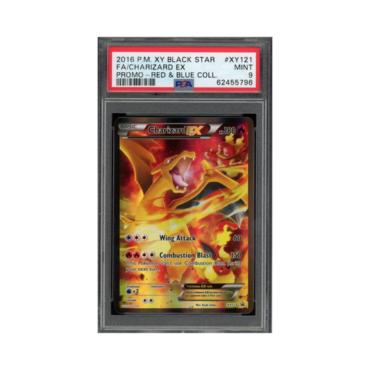 2016 Pokemon XY Black Star Promo Red & Blue Collection Charizard Ex #XY121 PSA 9