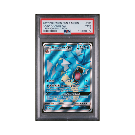 2017 Pokémon Sun & Moon Crimson Invasion Gyarados GX #101 PSA 9