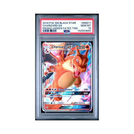 2019 Pokemon SM Black Star Promo Charizard GX #SM211 PSA 10
