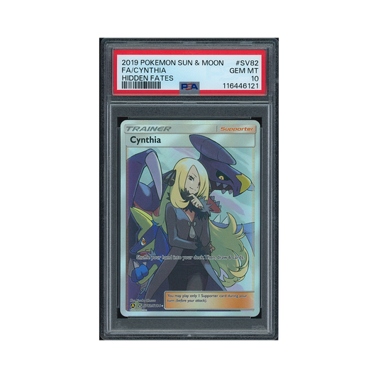 2019 Pokémon Sun & Moon Hidden Fates Cynthia #SV82 PSA 10