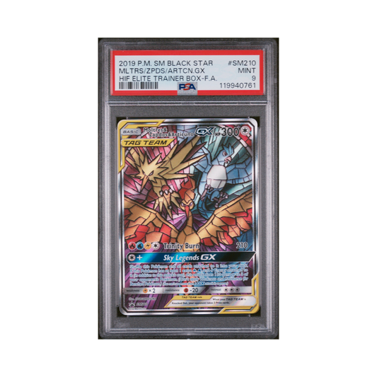 2019 Pokémon SM Black Star Promo Mltrs/zpds/artcn.gx #SM210 PSA 9