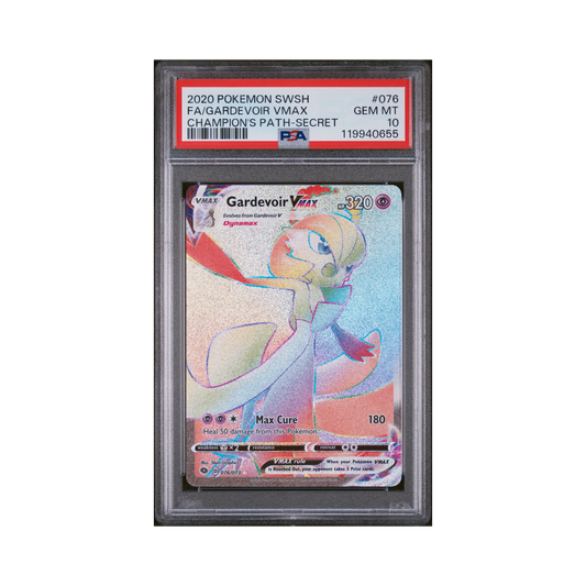 2020 Pokémon Sword & Shield Champion's Path Gardevoir VMAX #076 PSA 10