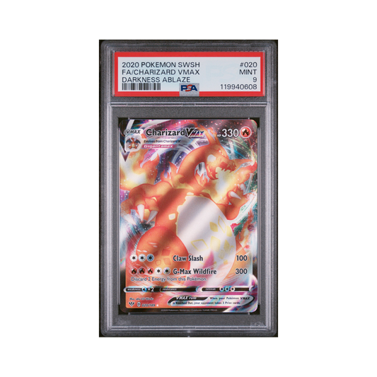 2020 Pokémon Sword & Shield Darkness Ablaze Charizard VMAX #020 PSA 9