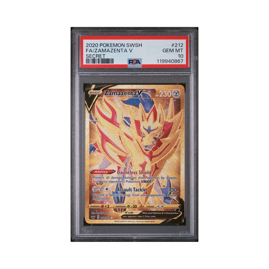2020 Pokémon Sword & Shield Zamazenta V #212 PSA 10