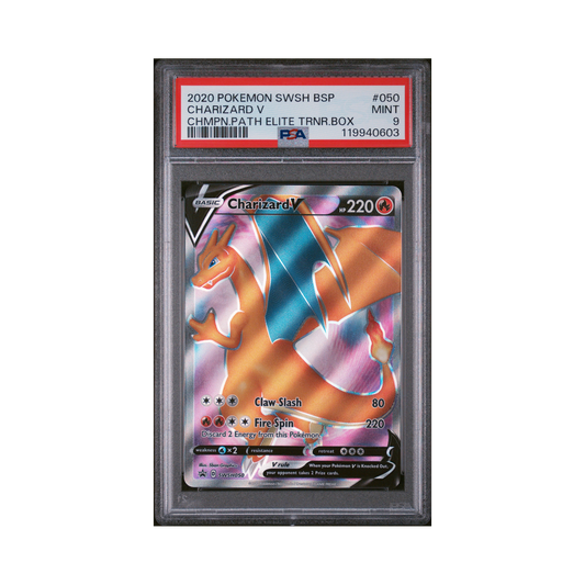 2020 Pokémon SWSH Black Star Promo Charizard V #050 PSA 9