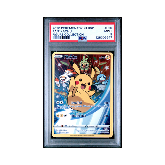 2020 Pokemon SWSH Black Star Promo Pikachu #020 PSA 9