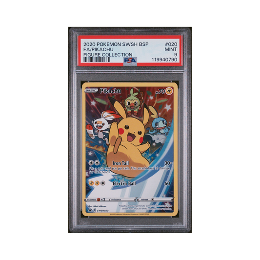 2020 Pokémon SWSH Black Star Promo Pikachu #020 PSA 9